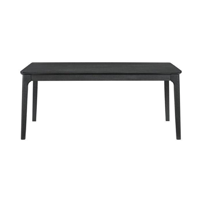 Garcia 6PC Dining Set with Table, 4 Chairs, and Bench in Black