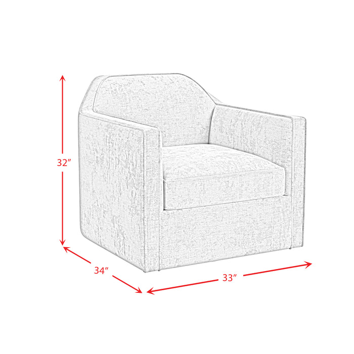Hamlin Swivel Chair in Beamer Blue