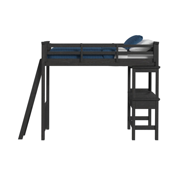 Hampton Kids Loft with Ladder and Desk with Speaker