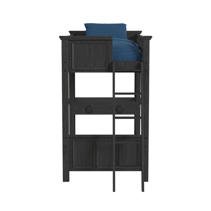 Hampton Kids Loft with Ladder and Desk with Speaker