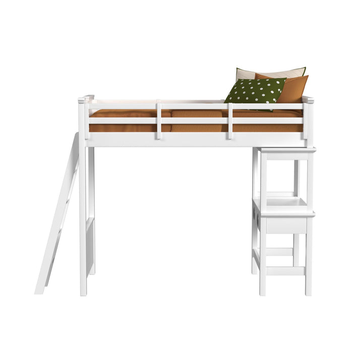 Hampton Kids Loft with Ladder and Desk with Speaker