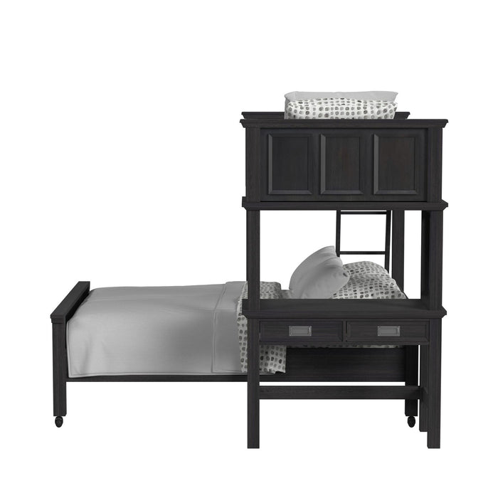 Hampton Kids Over Loft with Ladder and Desk with Speaker