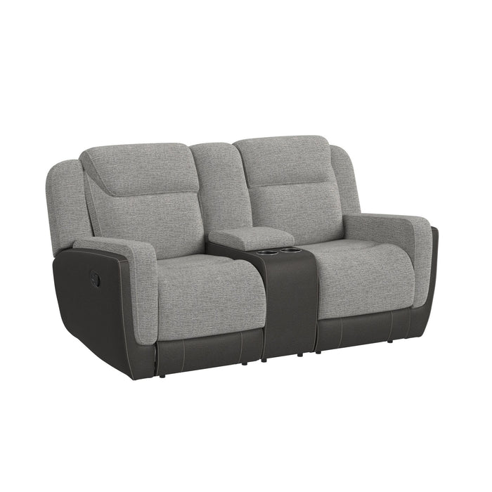 Hornet 2PC Living Room Set in Rancho Grey-Sofa & Loveseat