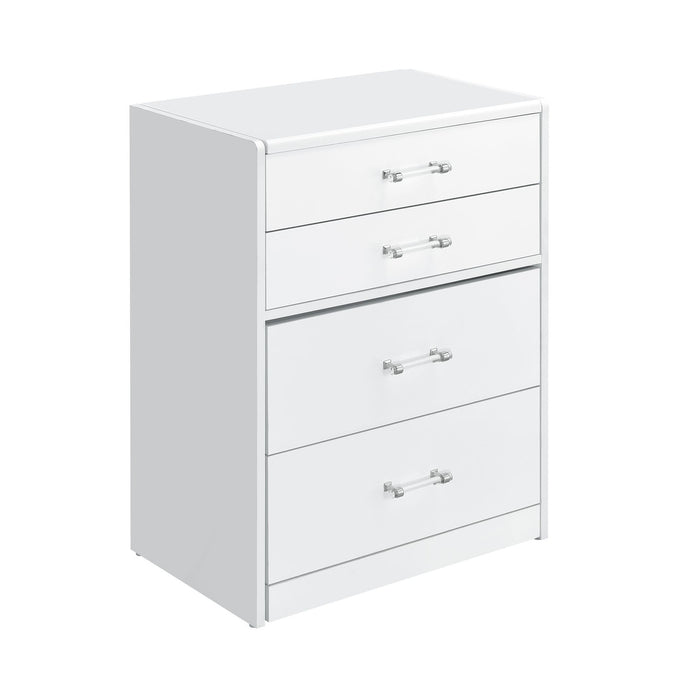 Irvine Mini Dressing Table with Stool, LED and USB in Glossy White