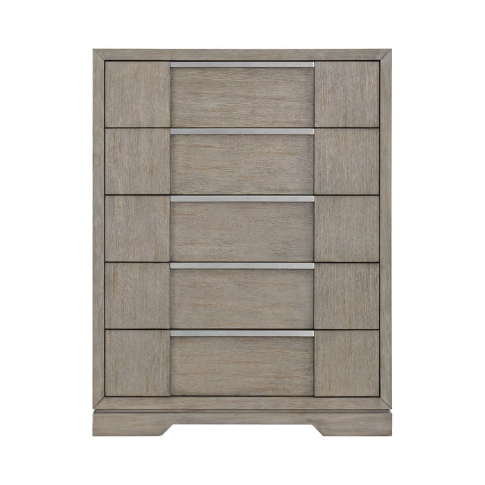 Kelis 5-Drawer Chest in Grey