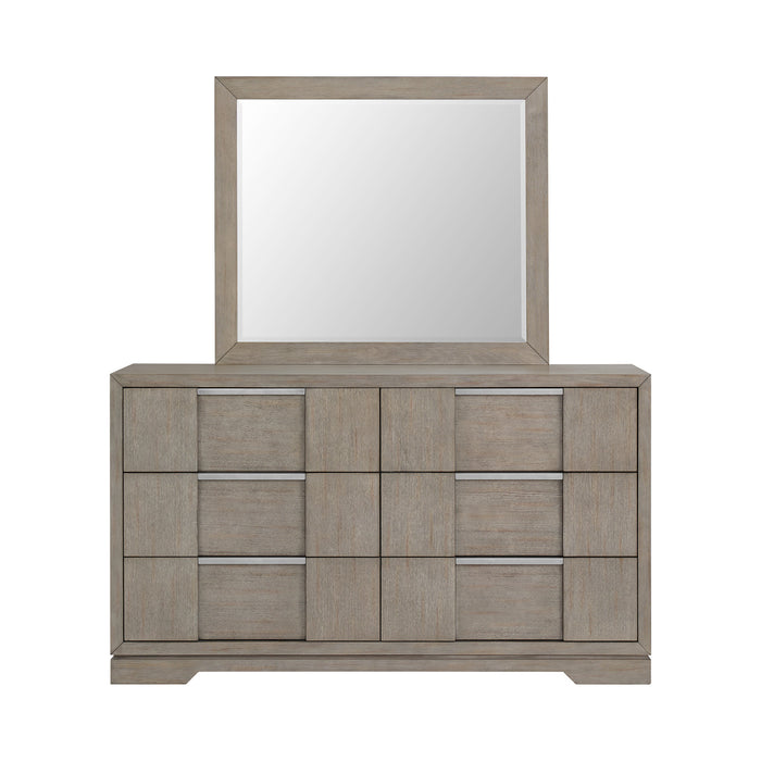 Kelis Dresser and Mirror Set in Grey