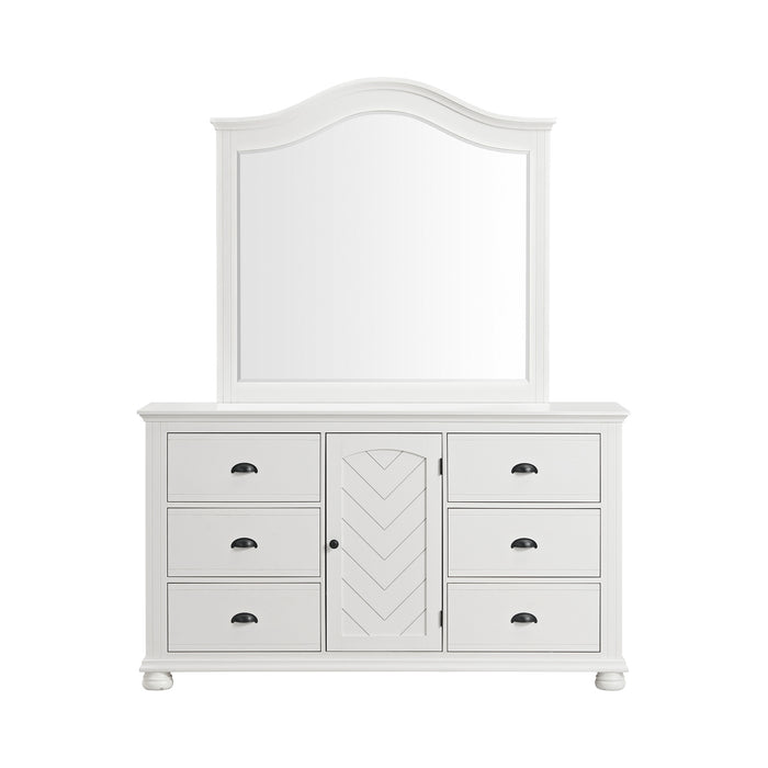 Kona Dresser and Mirror Set in White