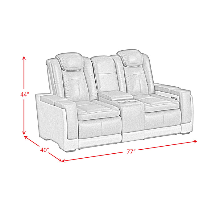 Lantana 2PC Living Room Set in Rocky Cement/Charcoal-Sofa & Loveseat