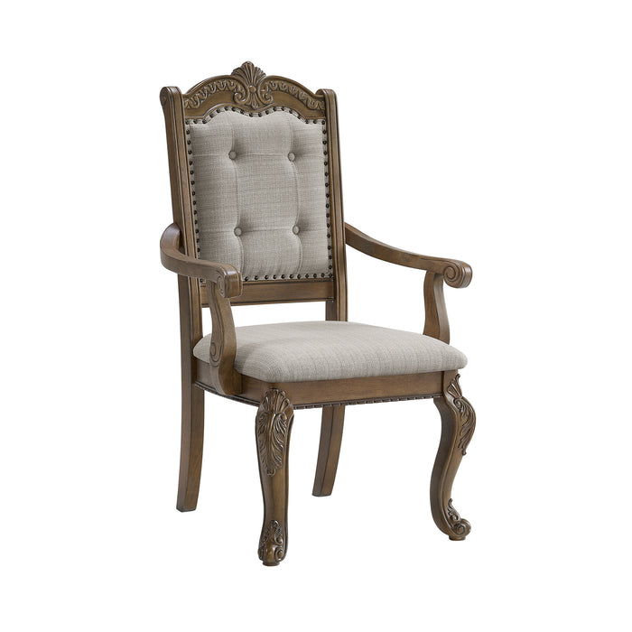 Madison Park Standard Height Dining Set in Walnut-Table and Four Chairs
