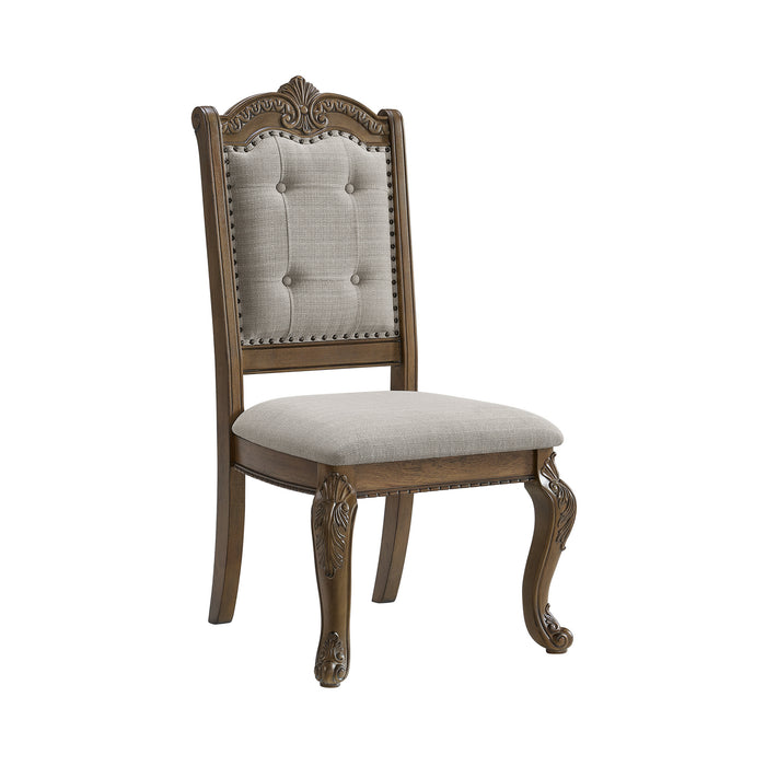 Madison Park Standard Height Dining Set in Walnut-Table and Four Chairs