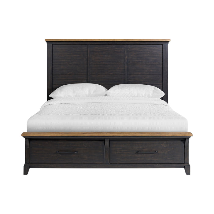 Montrose Storage Bed in Espresso & Brown