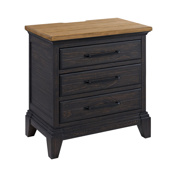 Montrose Storage Bedroom Set in Espresso & Brown