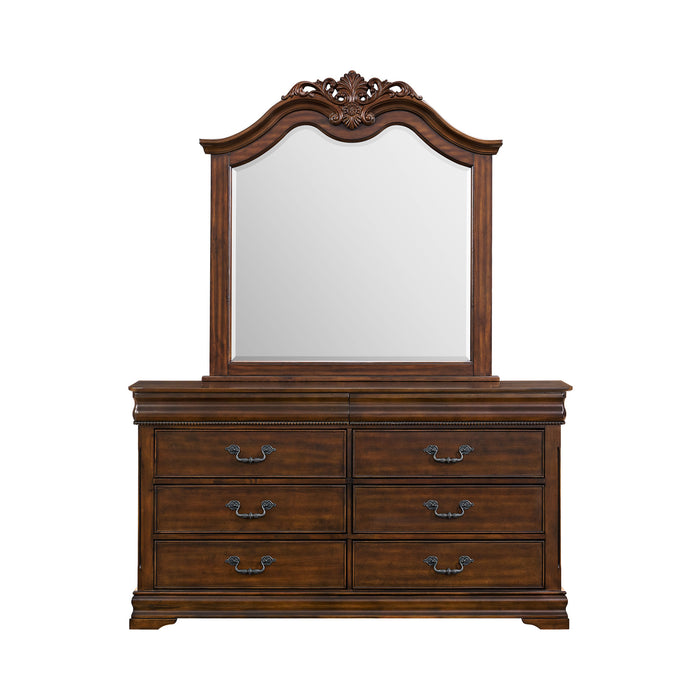 Northridge Dresser & Mirror Set in Cherry