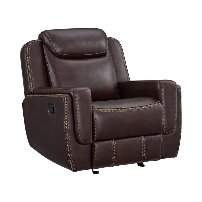 Panther 3PC Living Room Set in Neono Brown-Sofa, Loveseat & Recliner