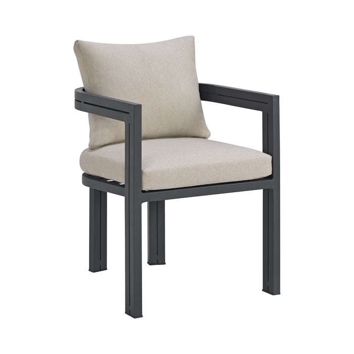 Playa Standard Height Dining Set in Dark Grey-Table and Four Chairs
