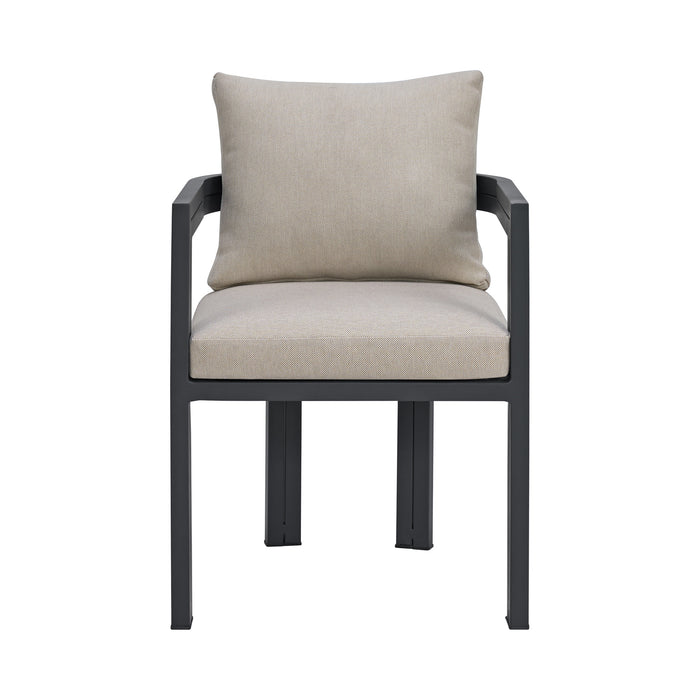 Playa Dining Chair - Dark Grey and Olefin Beige (2 Per Carton)