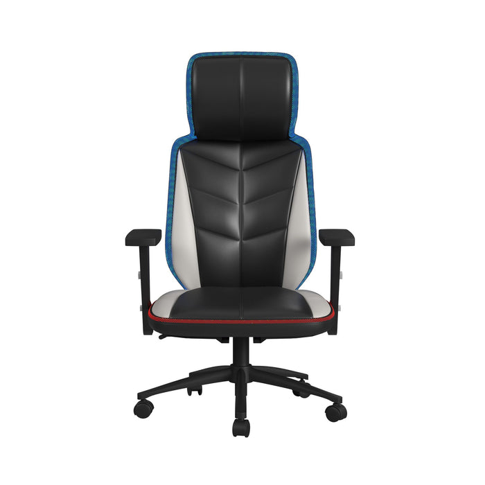 Rollins Gaming Chair with LED and Speaker in Black and Khaki - 3A Packing