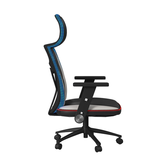 Rollins Gaming Chair with LED and Speaker in Black and Khaki - 3A Packing