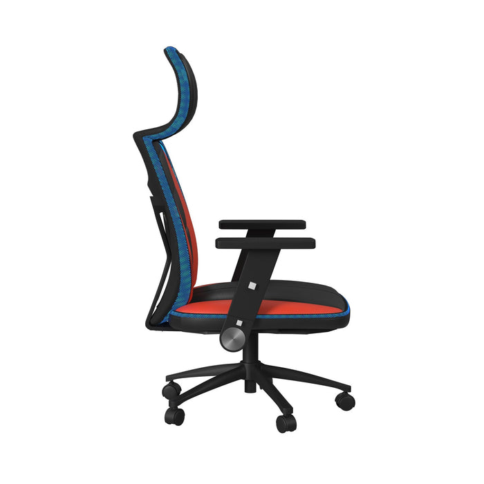 Rollins Gaming Chair with LED and Speaker in Black and Red - 3A Packing