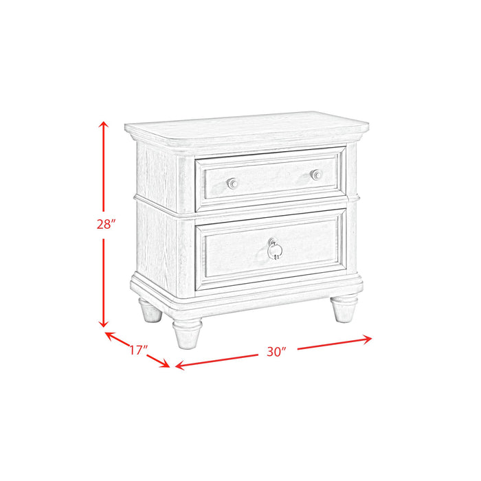 Whit-Ash Panel Bedroom Set