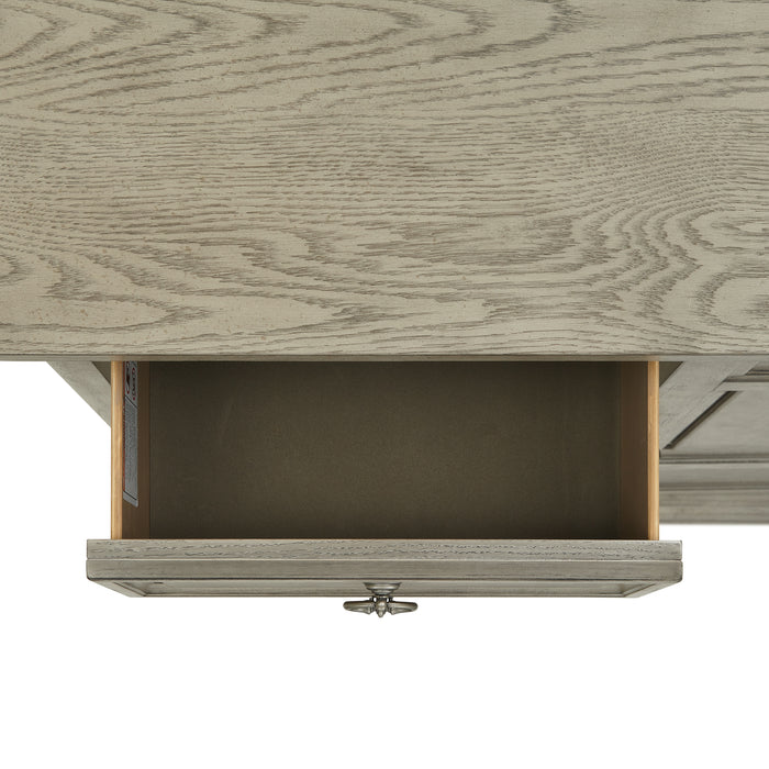 Whit-Ash Panel Bedroom Set with Door Chest