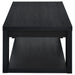 Pavone Open-Shelf Coffee and End Table Set - Black 2-Piece Set