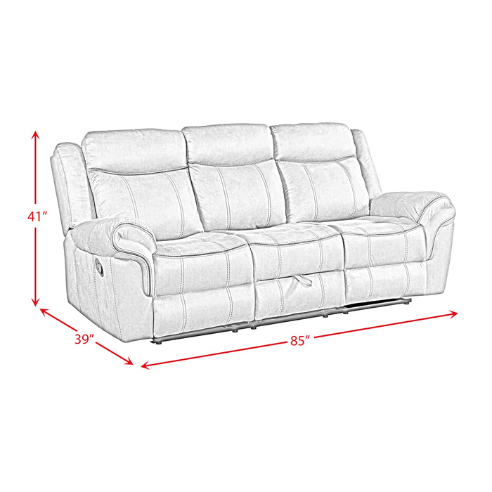 Sorrento 2PC Living Room Set in FB367 Charcoal-Sofa & Loveseat