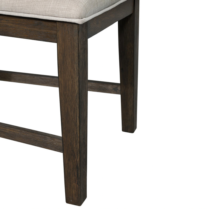 Grady 6PC Dining Set (72" Table + 4 Chairs + Bench) in Brown