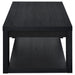 Pavone Open-Shelf Coffee and End Table Set - Black 3-Piece Set