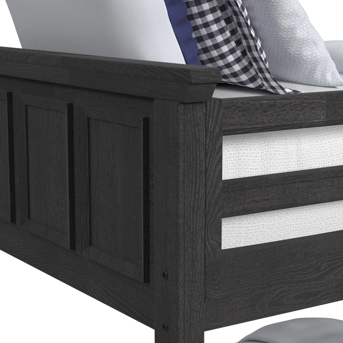 Hampton Kids Over Bunk with Staircase and Trundle Bedroom Set