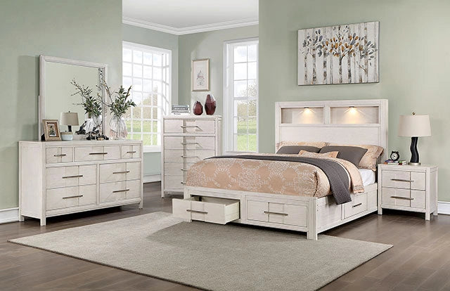 Berenice Chest Gray, White, & Espresso