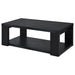 Pavone Open-Shelf Coffee and End Table Set - Black 2-Piece Set
