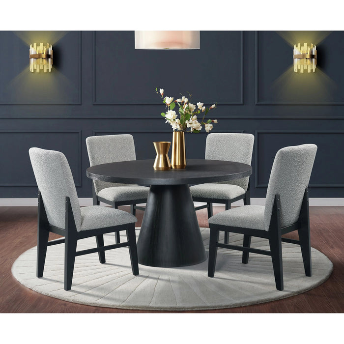 Portland Round Dining Table in Black