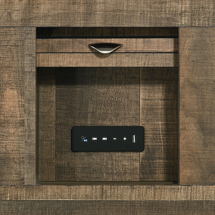 Bailey Bookcase Panel Bedroom Set with Bluetooth