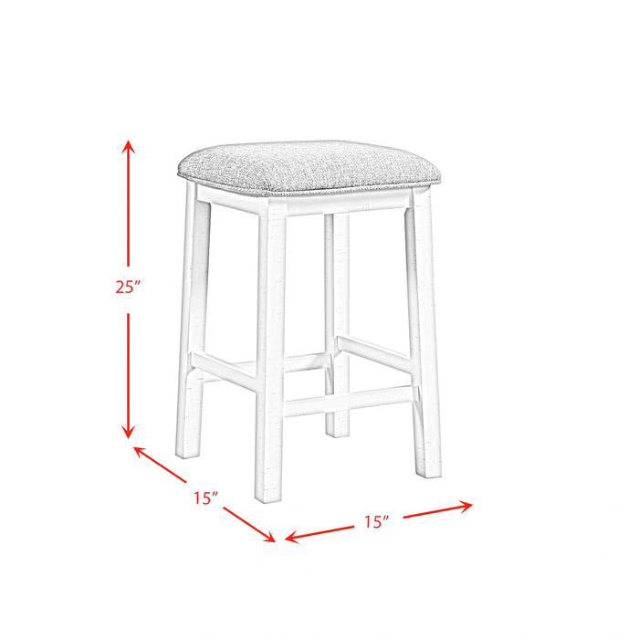 Stone Occasional Bar Table Single Pack in White (Table + Three Stools)
