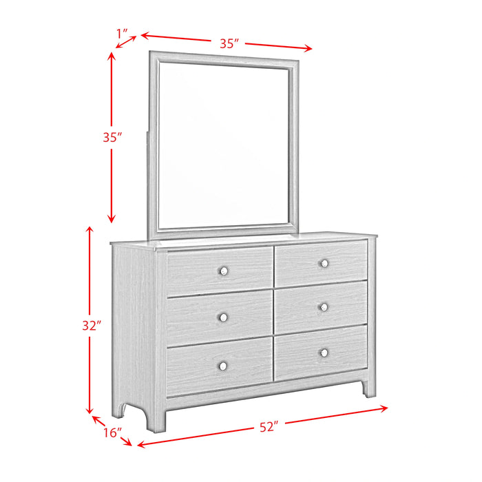 Sami Youth Dresser and Mirror Set