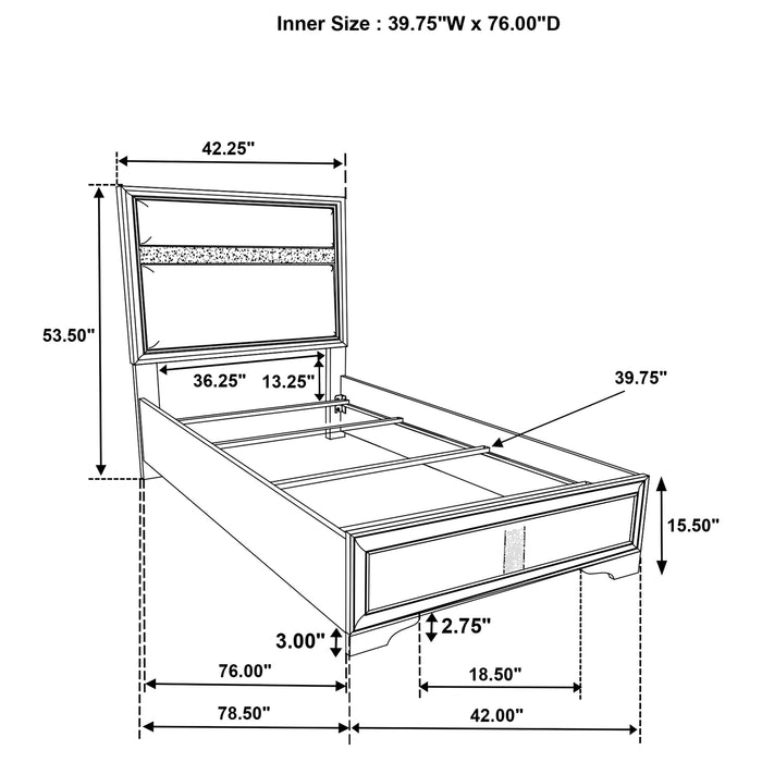 Miranda Panel Bed