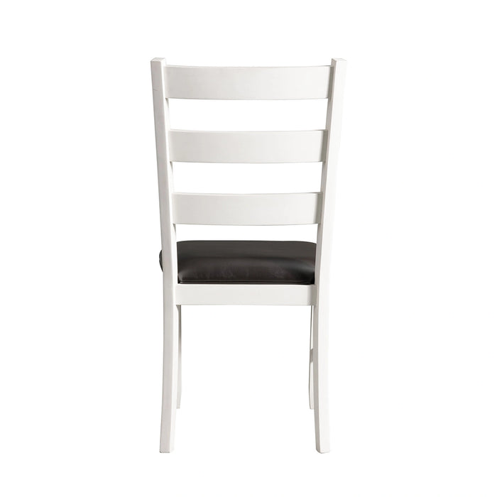 Martin 6 Pc Dining set (Table+ 4 + Bench) (Dark Brown Top - White Base)