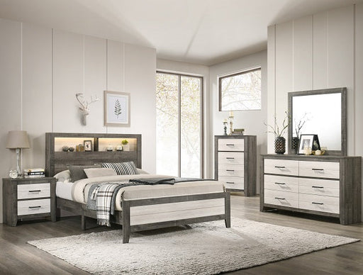 Crown Mark Furniture Rhett King Platform Bed in Gray image