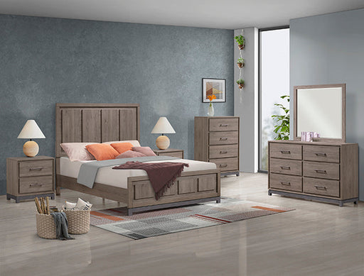 Crown Mark Furniture River Dresser Mirror in Brown image
