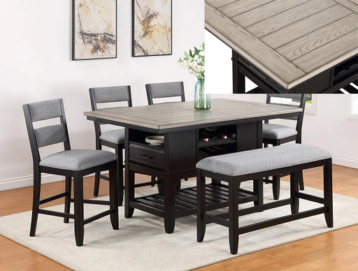 Crown Mark Furniture Frey Counter Height Table in Dark Brown image