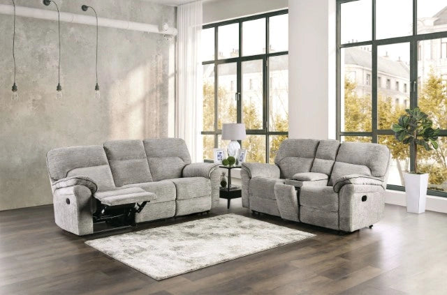 JOSIAS Loveseat, Light Gray Fabric