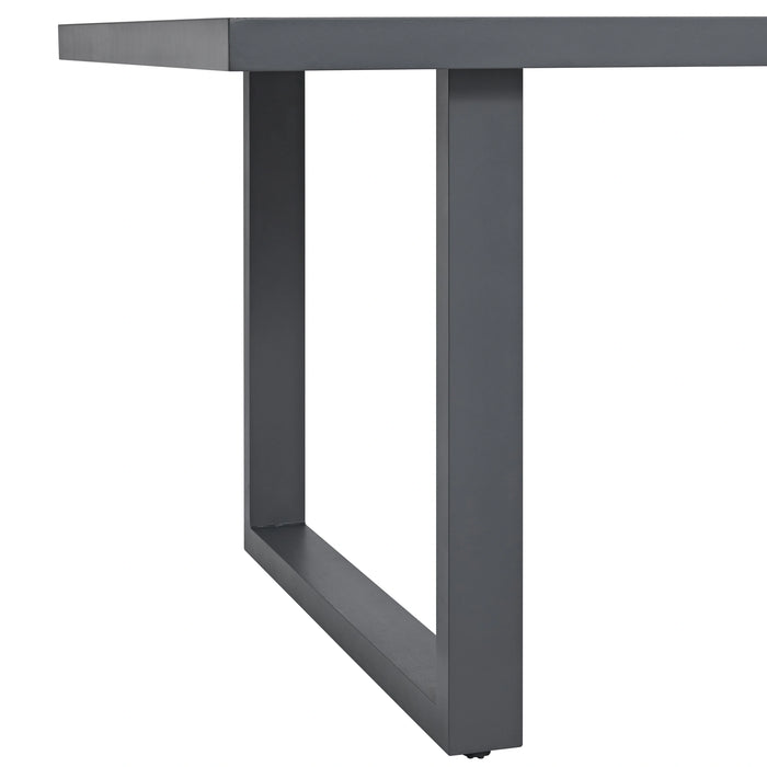 Playa Standard Height Dining Set in Dark Grey-Table and Four Chairs