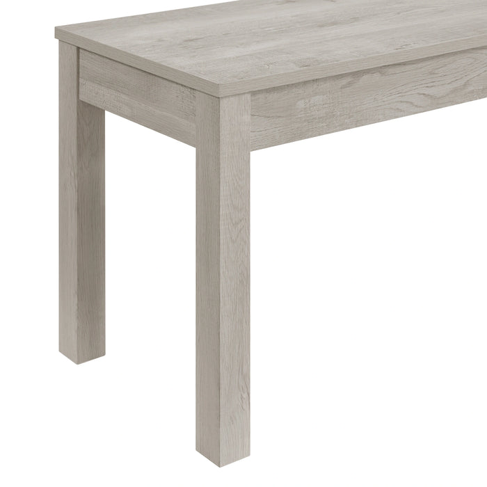 Eleanor Standard Height Dining Set in White-Rectangular Table and Four Chairs