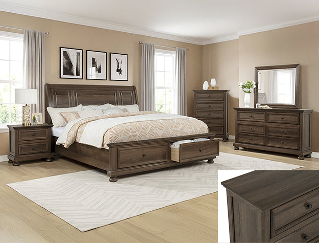 Claribelle Night Stand-Brown