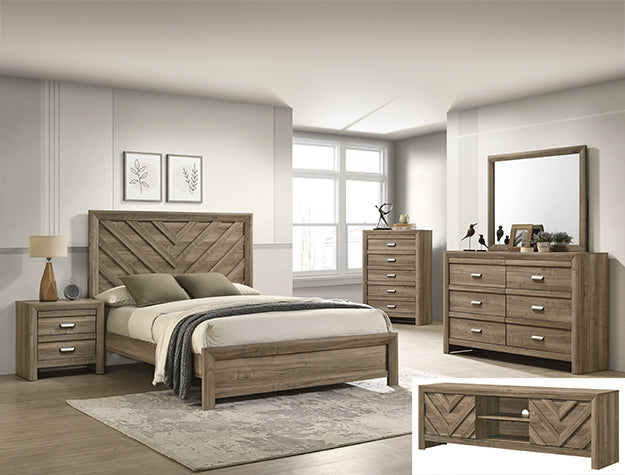 Valor Night Stand-Light Brown
