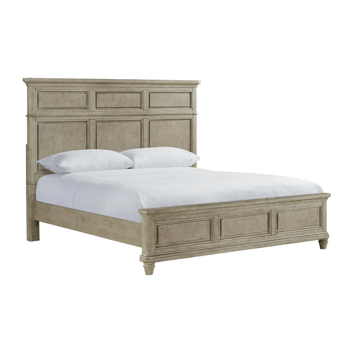 Whit-Ash Panel Bed