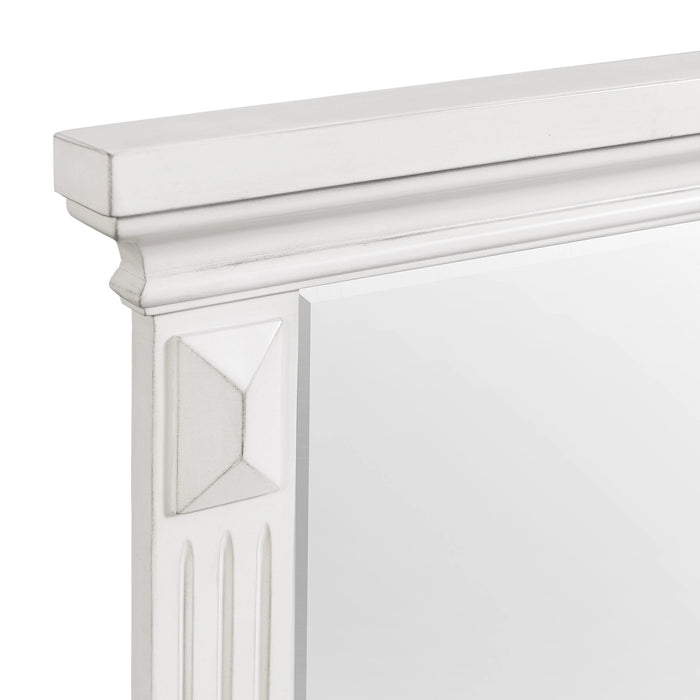 Calloway 7-Drawer Dresser w/ Mirror Set in Antique White
