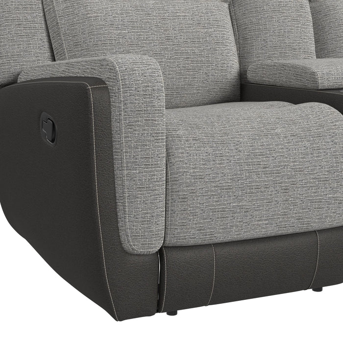 Hornet 2PC Living Room Set in Rancho Grey-Sofa & Loveseat