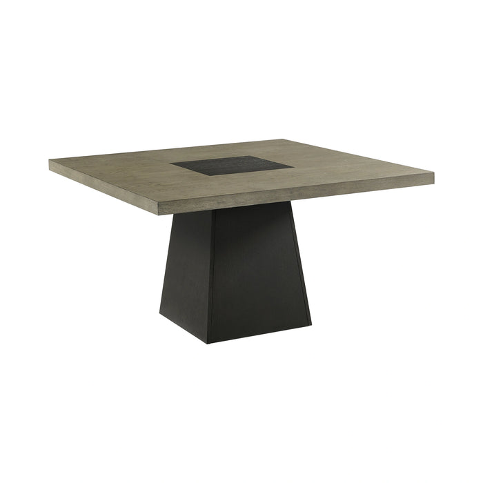 Jemma Square Table w/ Grey Top & Dark Espresso Base